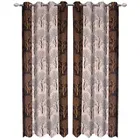 Alaqsa Brown Tree Polyester Door Curtain 7Ft Combo 