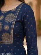 Printed Rayon Kurta Set for Women 