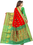 Trendy Banarasi Saree with Blouse Piece For Women 