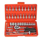 46 in 1 Hand Tools Kit (Multicolor, Set of 1)