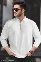 Cotton Blend T-shirt for Men, White 