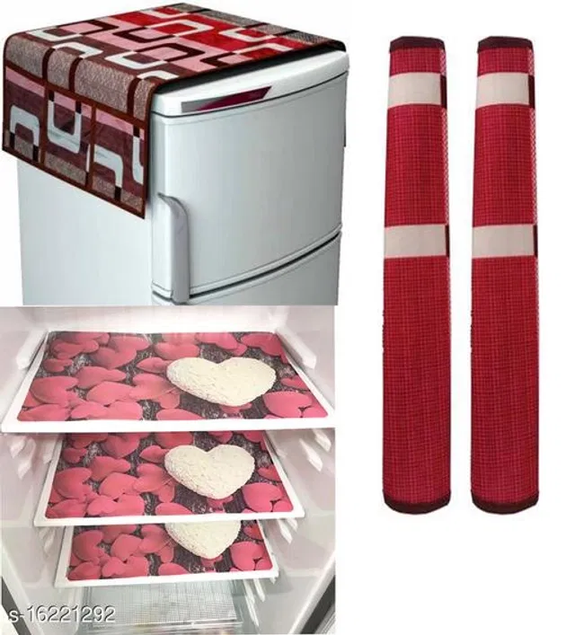 Fridge Cover Set (Multicolor, Set of 6)