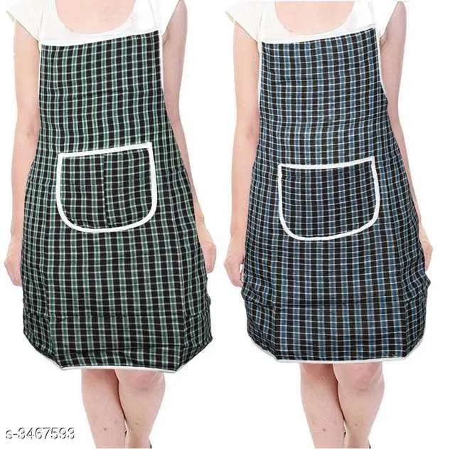 Nicasa Waterproof Kitchen Apron (Pack of 2, Multicolor) (ST-6)