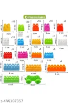 Plastic 50 Pcs Block Toys Set for Kids 