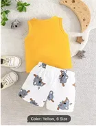Cotton Blend Printed Clothing Set for Boys 