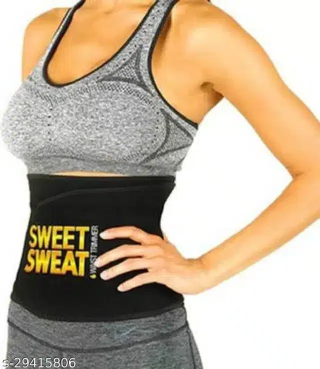Sweat Belt for Unisex (Black, Free Size)