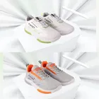 Sports Shoes for Men, Pack of 2, Grey & White 