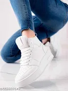 Shoetopia Solid Synthetic Sneakers for Girls 