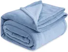 Wool Solid Blanket, Light Blue 