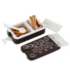 Parikshit The Lunch Box Air Tight Tiffin Box for Kids School (Grey)