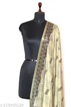 Cotton Printed Dupatta for Women & Girls, Green 