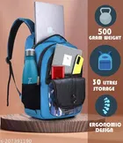 Nylon Backpack for Men & Women, Blue