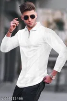 Cotton Blend T-shirt for Men, White 