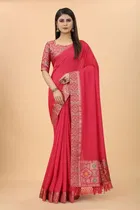 Women's Saree with Unstitched Blouse 