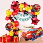 Mc Queen Car Theme Birthday Balloon Decoration Kit For Kids, Multicolor, Pack Of 41