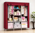 8 Layer Metal Multipurpose Wardrobe Organiser with Maroon zip cover [DIY] Do-It-Yourself