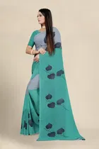 SVB जॉर्जेट साड़ी विद ब्लाउज फॉर विमेंस 