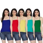 Cotton Blend Camisole for Women (Multicolor, S) (Pack of 5)