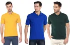Polo Solid T-shirts for Men, Pack of 3 