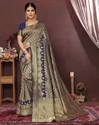 Banarasi Silk Zari Woven Saree for Women 
