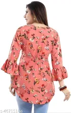 Three-Quarter Sleeves Top for Women 