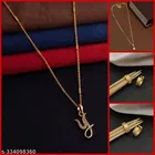 Alloy 2 Pcs Pendant with Chain & 2 Pair Earrings for Women 