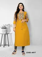Cotton Blend Printed Kurti for Women 