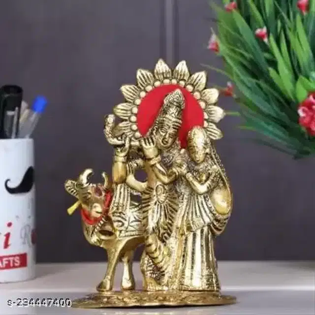 Radhe Krishna Showpieces (Gold)