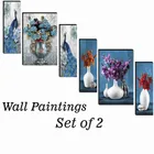 MDF 2 Pcs Designer Wall Painting for Home & Office (Multicolor, 12x18 Inches) (Set of 1)