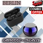 Wireless Bluetooth Speaker + Earbuds With Charging Case, 5.4 Bluetooth Version ,BLACK, 