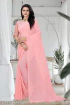 Chiffon Embroidered Saree for Women 