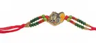 Alloy Rakhi with Greeting Card & Roli Chawal 
