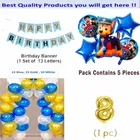 Paw Petrol Theme 8th Birthday Balloon Decoration Kit For Kids, Multicolor, Pack Of 47