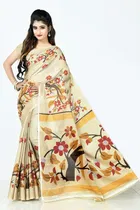 Khadi Silk Printed Saree for Women 