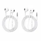 Wired Earphones With Box Pack of 2 White