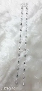 Anklet White Free Size Anklets & Toe Rings for Women