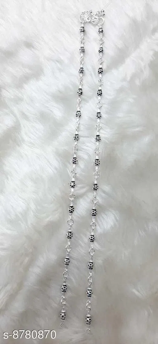 Anklet White Free Size Anklets & Toe Rings for Women