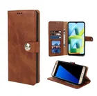 Artificial Leather Flip Cover for IQOO Z10 5G (Brown)