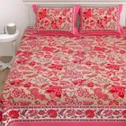 144 TC Flat King Size Jaipuri Prints Bedsheet 100% Cotton 