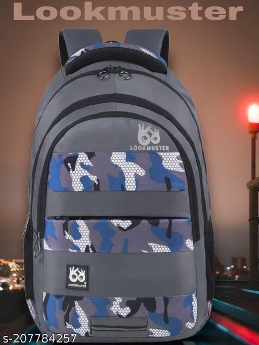 Nylon Backpack for Men & Women, Grey