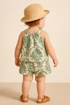 Rayon Printed Clothings Set for Girls 