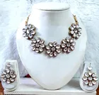 Alloy Necklace with Earrings for Women 