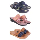 Combo of Slippers with Heels & Sliders for Women 