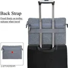 Canvas Laptop Bag for Men, Grey
