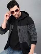 Printed Fleece Jacket for Men 