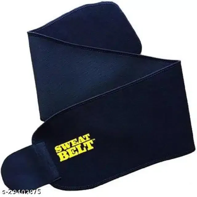 Sweat Belt for Unisex (Black, Free Size)