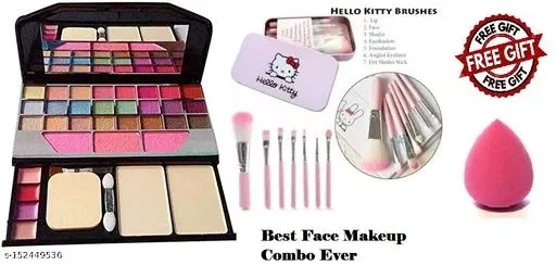 Face Makeup Combo, Multicolor, Set of 1