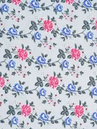 Arch Fab Floral Single Bedsheet 60x90inch Printed Light Grey