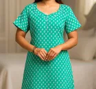 100% Cotton Printed Nightdress for Women 