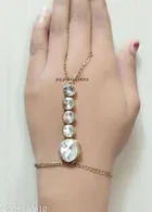 Alloy Bracelets for Women & Girls, White